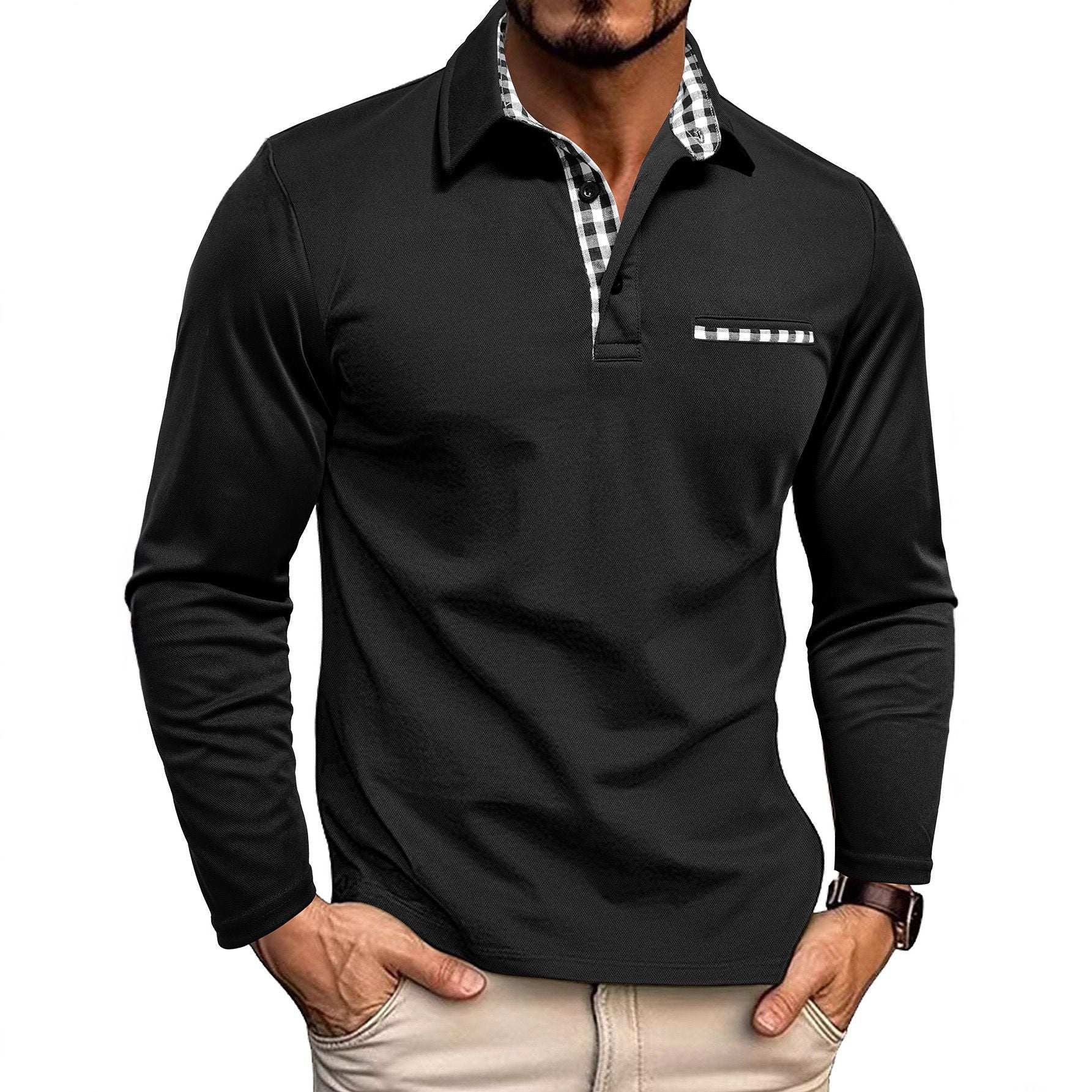 Herren-Poloshirt mit langarmdesign | Alltagstauglich - Image 11