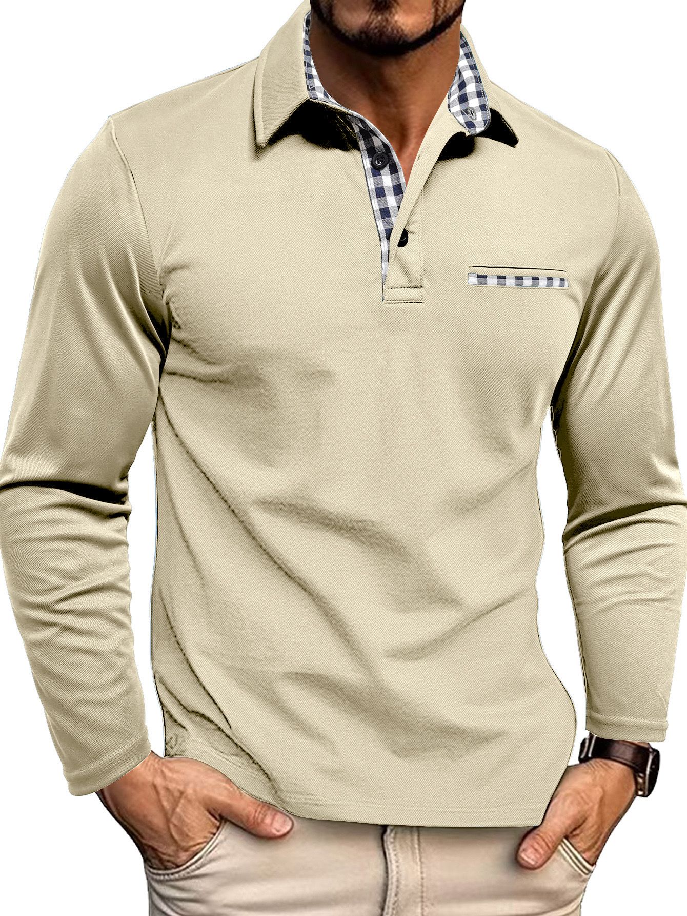 Herren-Poloshirt mit langarmdesign | Alltagstauglich - Image 15