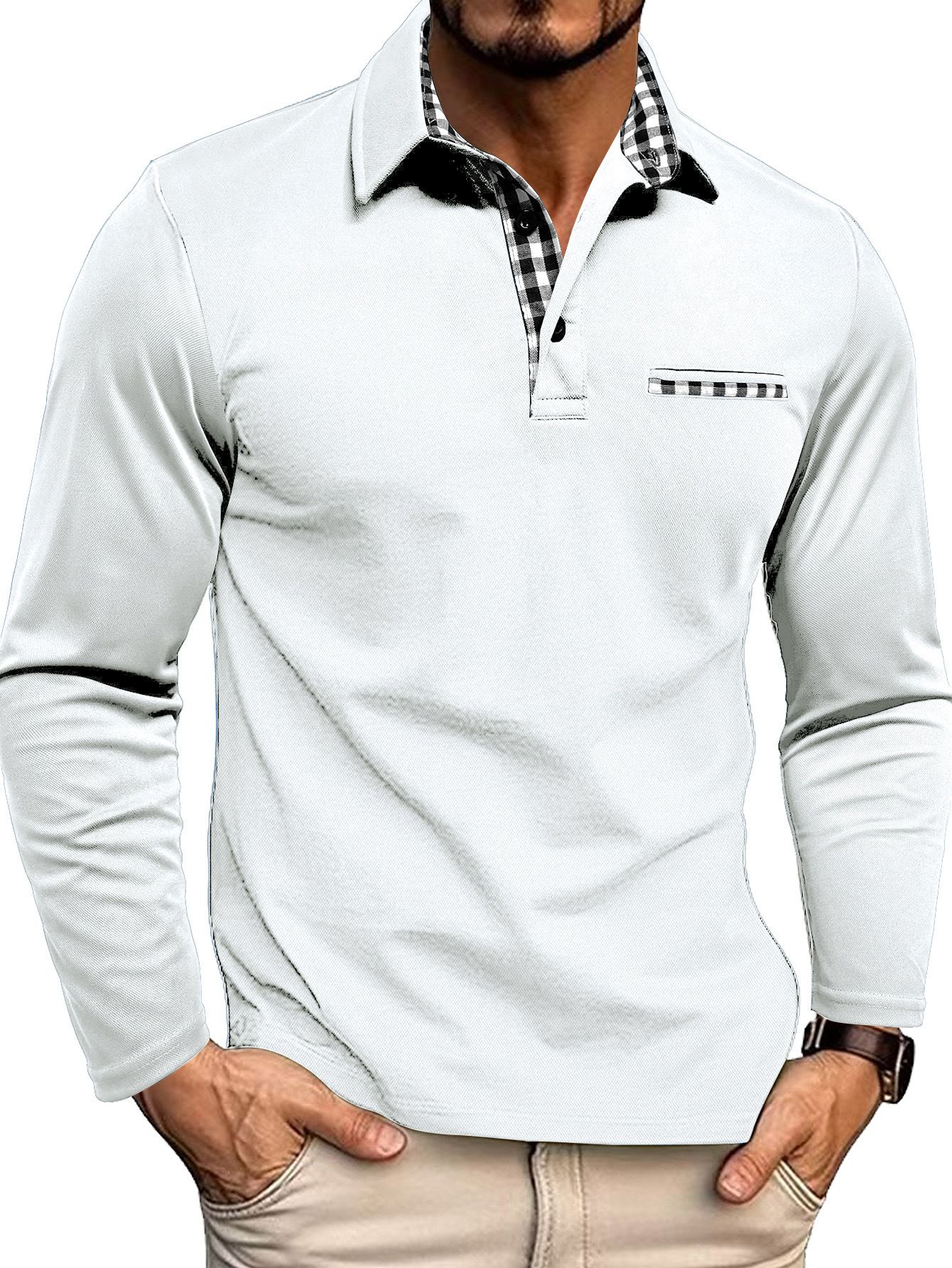 Herren-Poloshirt mit langarmdesign | Alltagstauglich - Image 5
