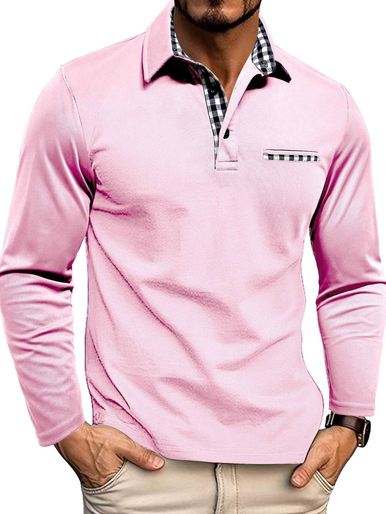 Herren-Poloshirt mit langarmdesign | Alltagstauglich - Image 8