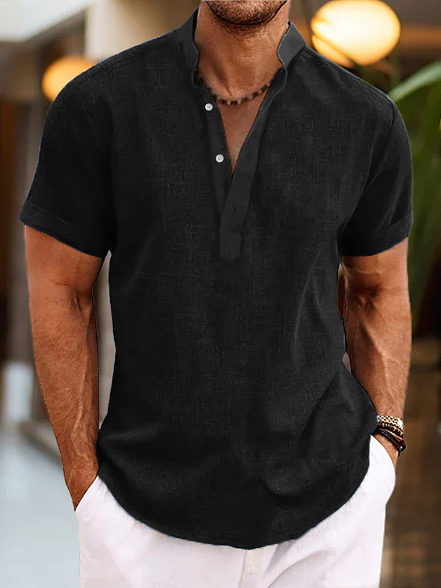 Herren Poloshirt | V-Ausschnitt mit gerader Grundform - Image 4