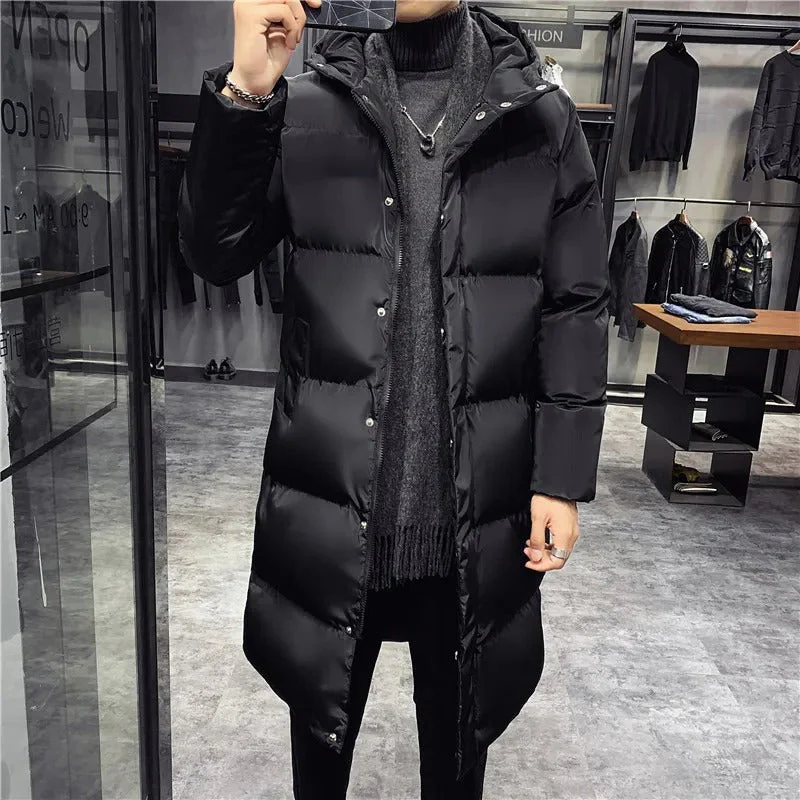Herren-Pufferjacke in langer Ausführung | klare Volumenstruktur - Image 2