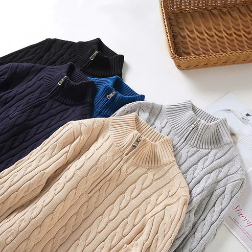 Herren Pullover | Stehkragen mit teilweiser Öffnung - Image 13