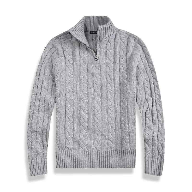 Herren Pullover | Stehkragen mit teilweiser Öffnung - Image 3