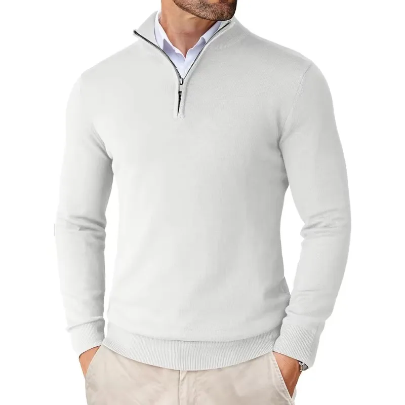 Herren-Pullover mit Halbreißverschluss | strukturierte Ausführung - Image 8