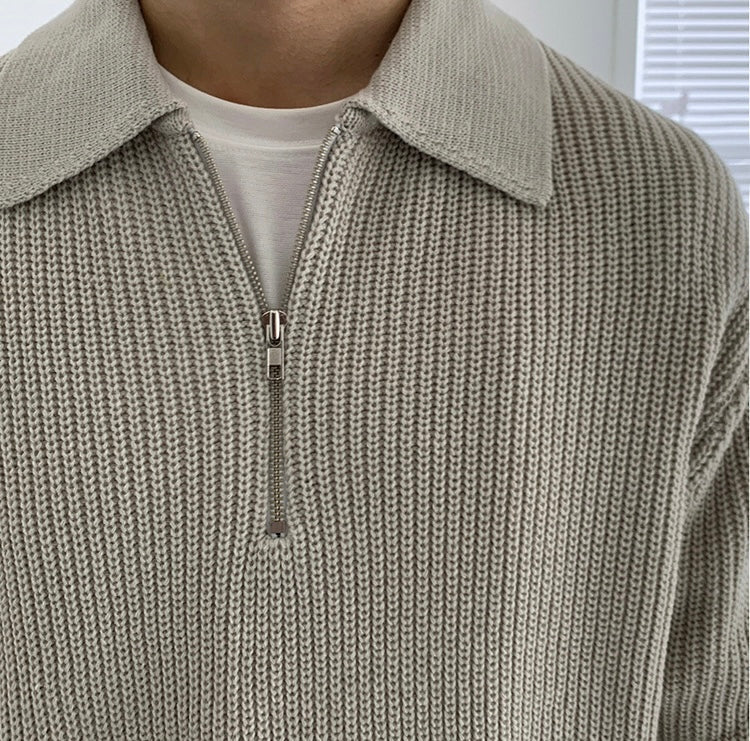 Herren Pullover | Durchgehender Reißverschluss klare Silhouette - Image 4