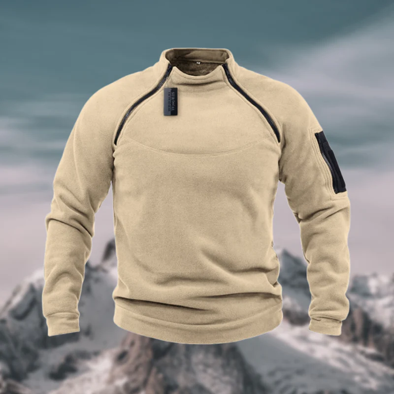 Herren Pullover | mit Schulterreißverschluss und Stehkragen - Image 5