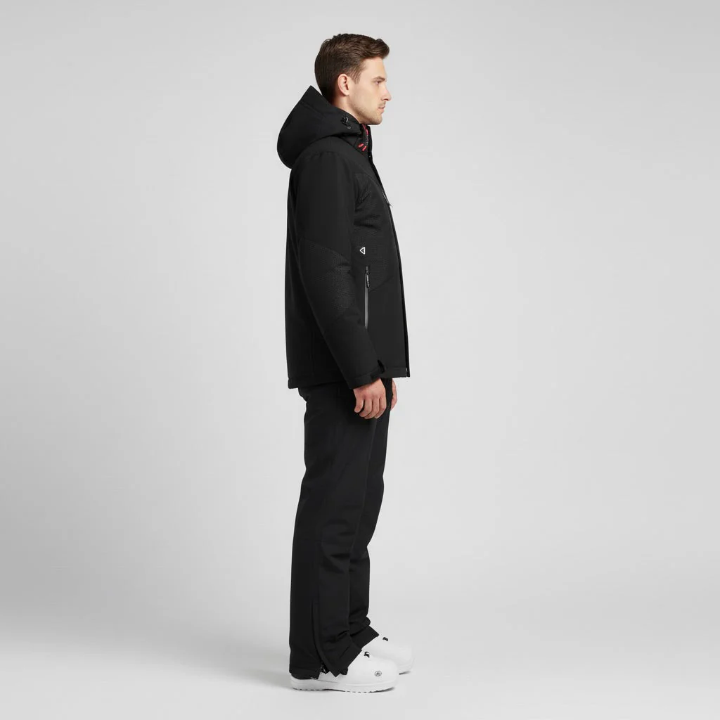 Herren Skiset | Jacke mit Kapuze Hose funktionale Winterausführung - Image 4