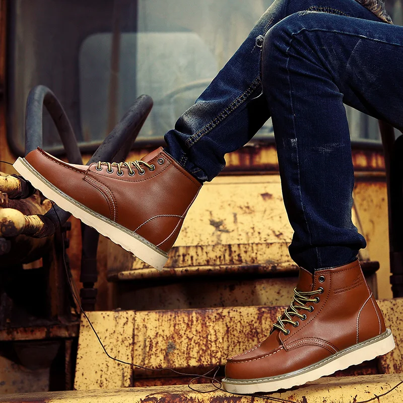 Herren Stiefeletten | Knöchelhöhe mit Schnürung und Profilsohle - Image 4