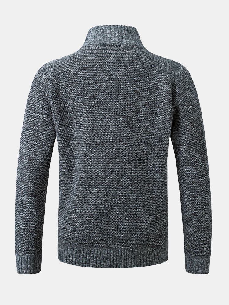 Herren Strickjacke | Karomuster und Frontverschluss - Image 6