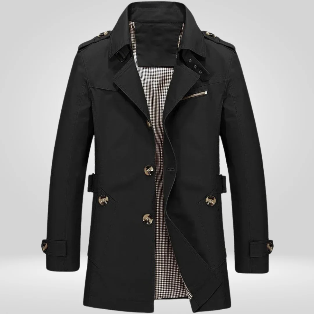 Herren Trenchcoat | Klassische Länge mit strukturierter Schnittführung - Image 4
