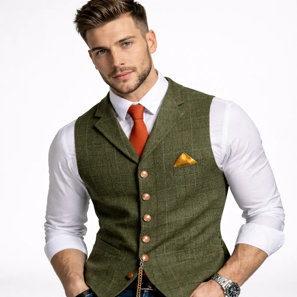 Herren Weste | Klassische Ausführung mit Knopfverschluss - Image 5