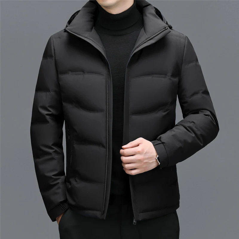 Herren-Winterjacke mit gepolsterter Ausführung | gleichmäßiger Aufbau