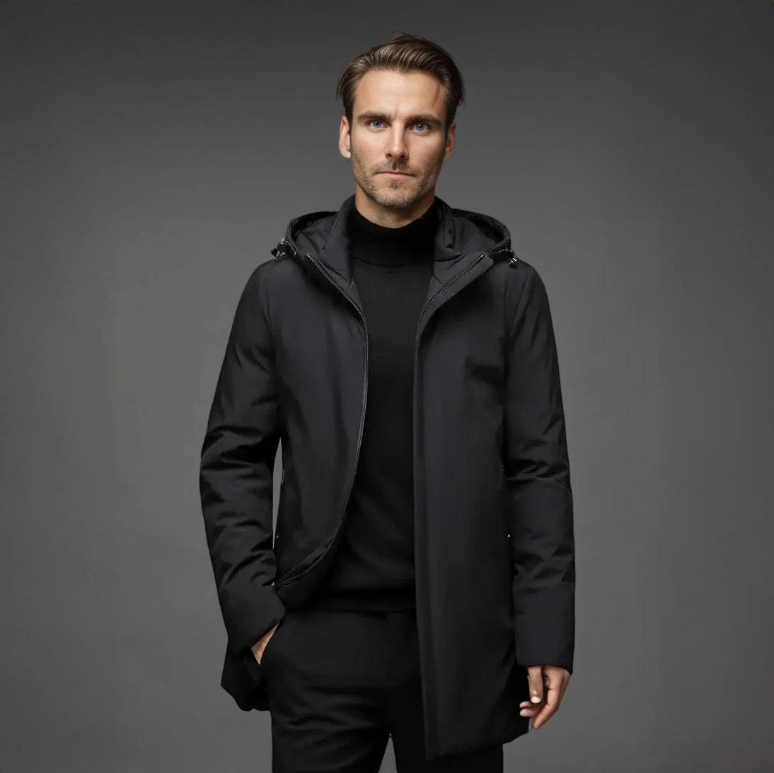 Herren Winterjacke mit Kapuze | Funktionale Ausführung - Image 3