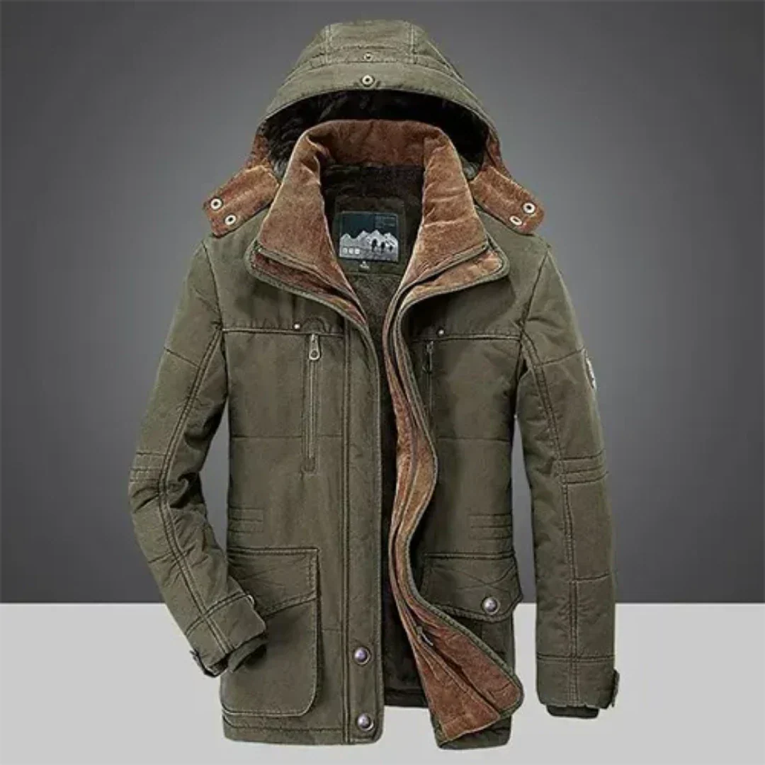 Herren-Winterjacke mit Kapuze und Verstärkung | isolierte Ausführung - Image 3