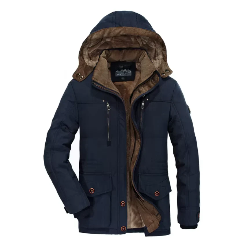 Herren-Winterjacke mit Kapuze und Verstärkung | isolierte Ausführung - Image 6