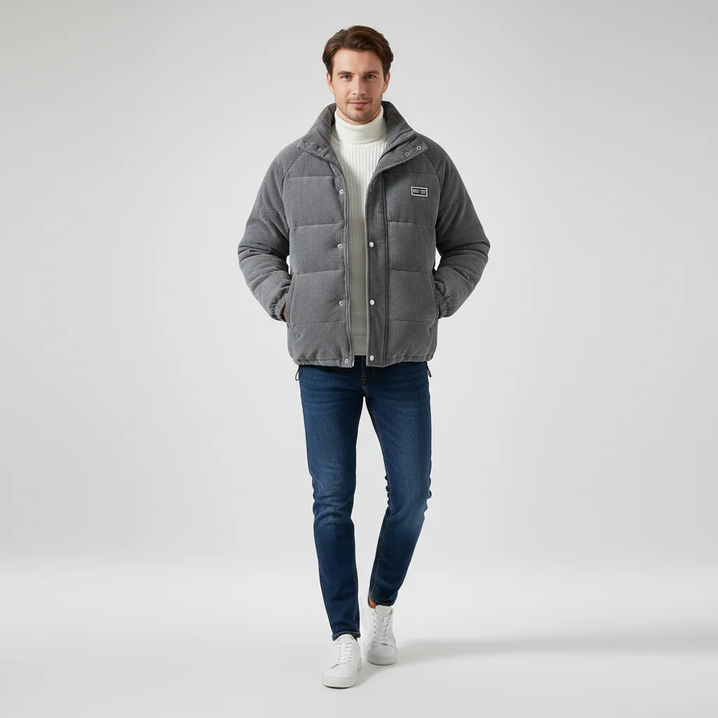 Herren Winterjacke | Strukturierte Form mit klarer Linienführung