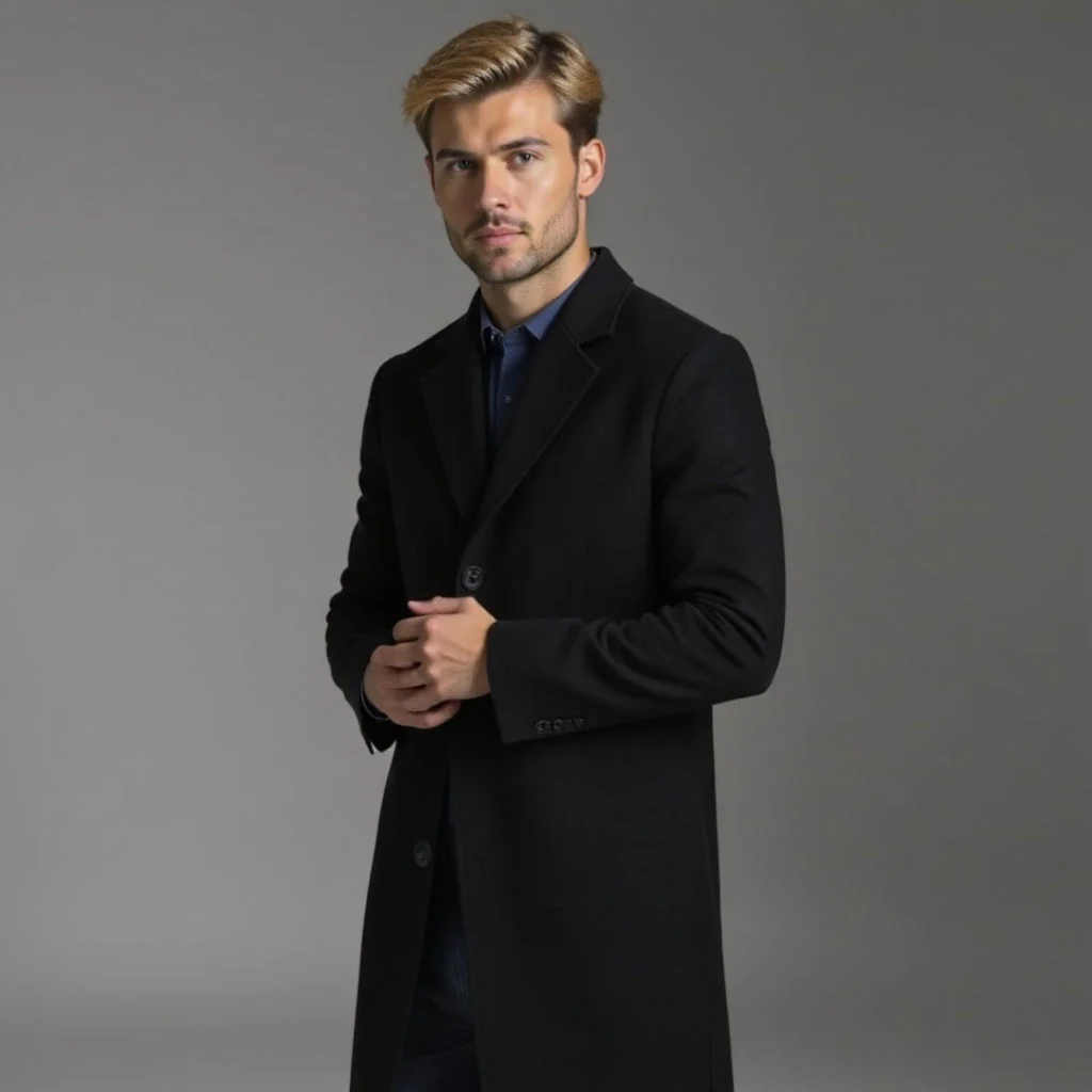 Herren Schmaler Wintermantel | Klassisch - Image 7