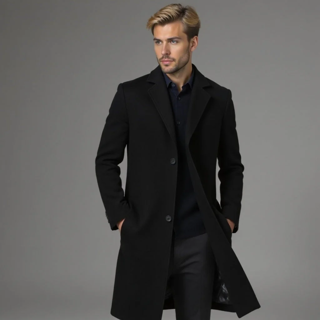 Herren Schmaler Wintermantel | Klassisch - Image 8