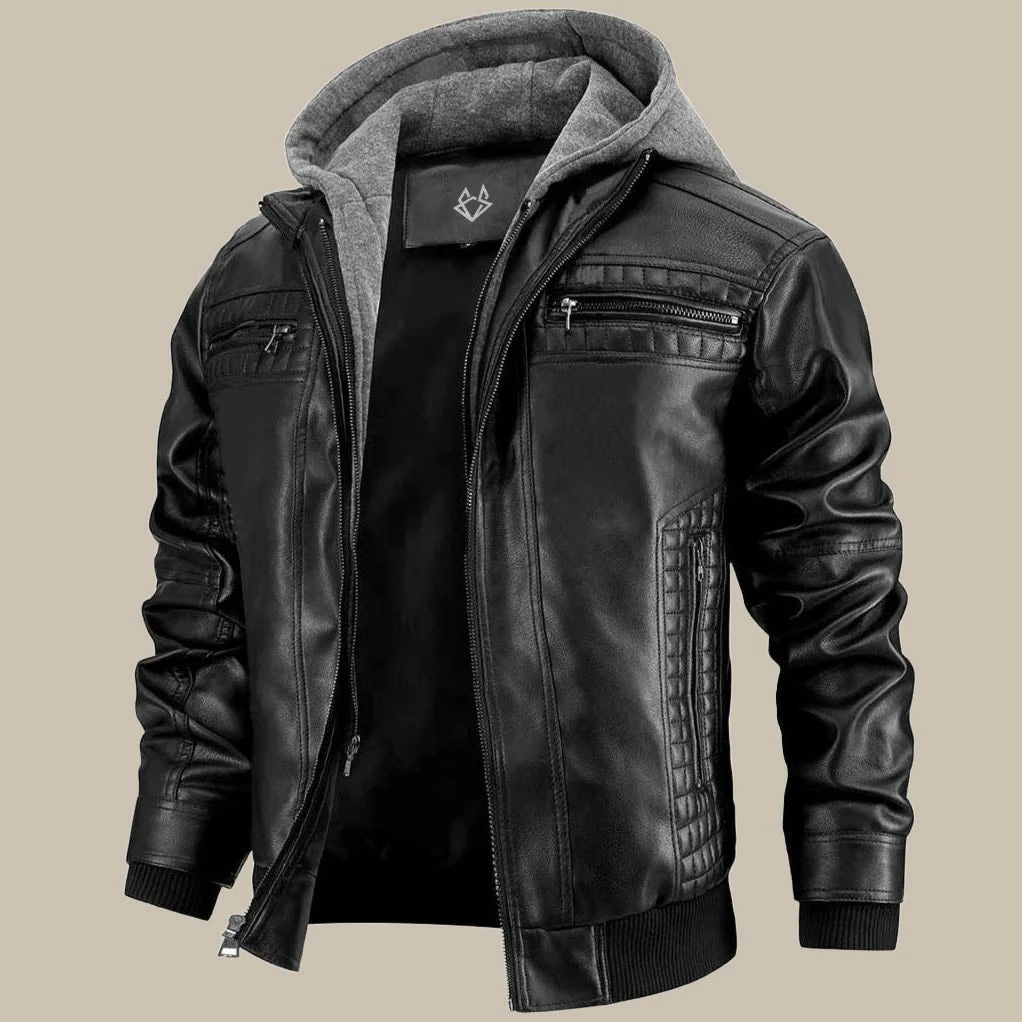 Herrenjacke mit glatter Oberfläche | Gerade Form