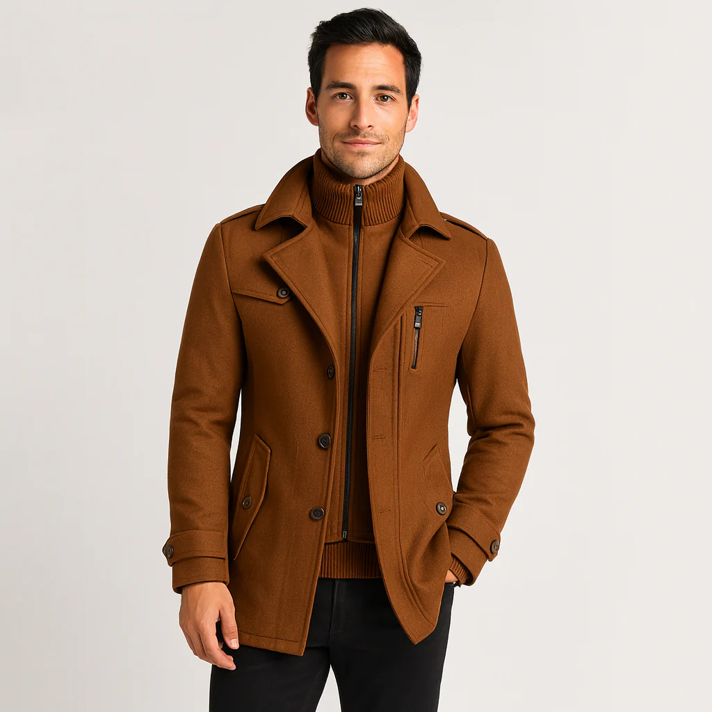 Herrenmantel | Langarm Saisonale Oberbekleidung Herbst Winter