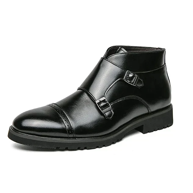 Herrenstiefel | Geschlossene Form doppelte Schnallen über Knöchel - Image 3