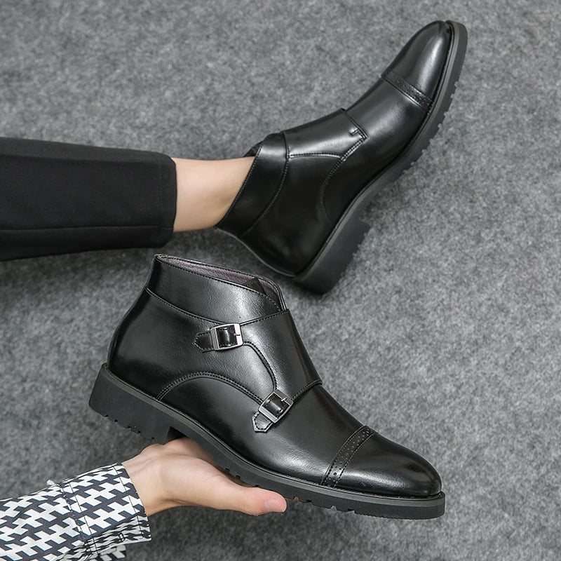 Herrenstiefel | Geschlossene Form doppelte Schnallen über Knöchel - Image 8