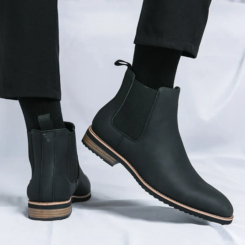 Herrenstiefel | Elastische Seiten Schlupfform über Knöchel - Image 3
