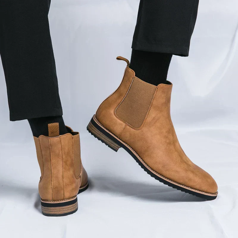 Herrenstiefel | Elastische Seiten Schlupfform über Knöchel - Image 4