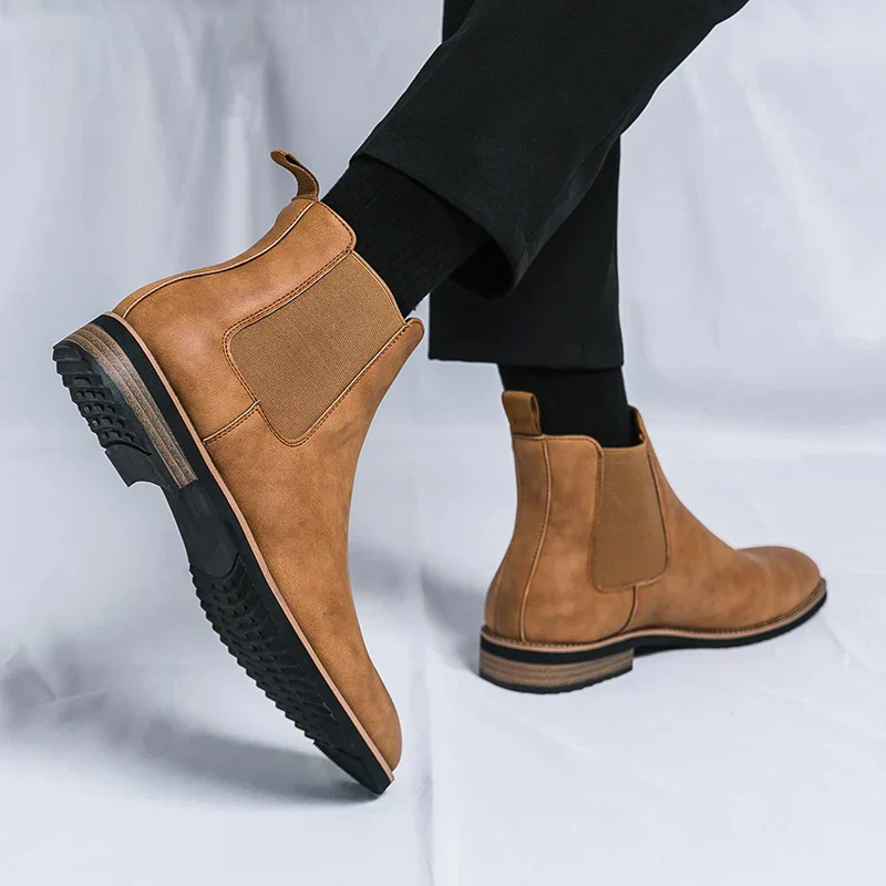 Herrenstiefel | Elastische Seiten Schlupfform über Knöchel - Image 5