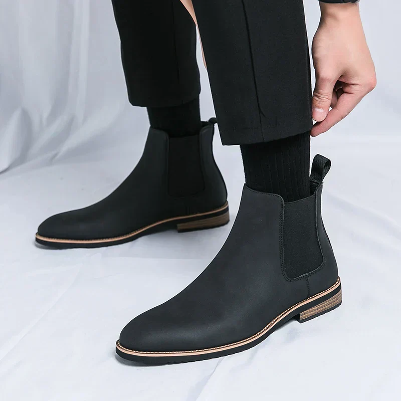 Herrenstiefel | Elastische Seiten Schlupfform über Knöchel - Image 6