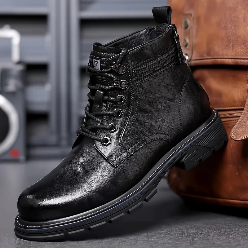 Herrenstiefel | Vordere Schnürung geschlossene Form über Knöchel - Image 4