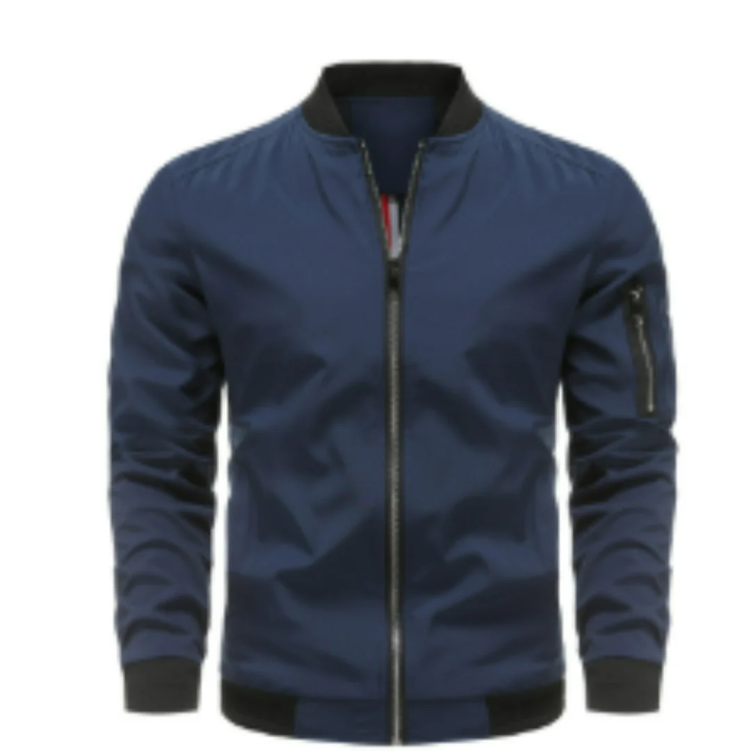 Herrenübergangsjacke mit Reißverschluss | Standardform - Image 3