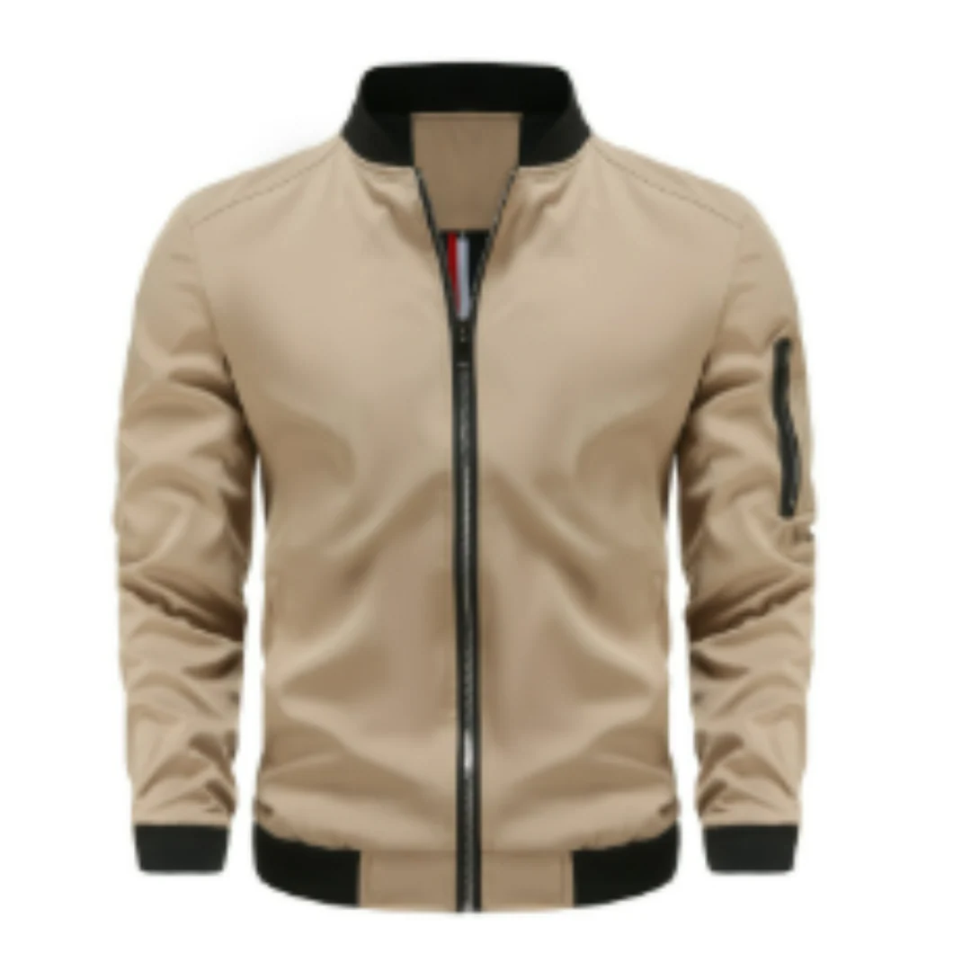 Herrenübergangsjacke mit Reißverschluss | Standardform - Image 4