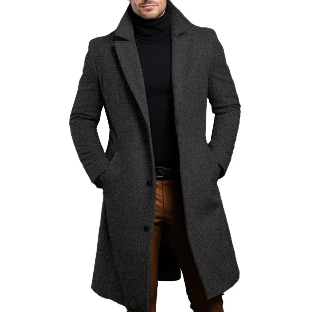 Langer Herren Wintermantel | Wärmend - Image 3