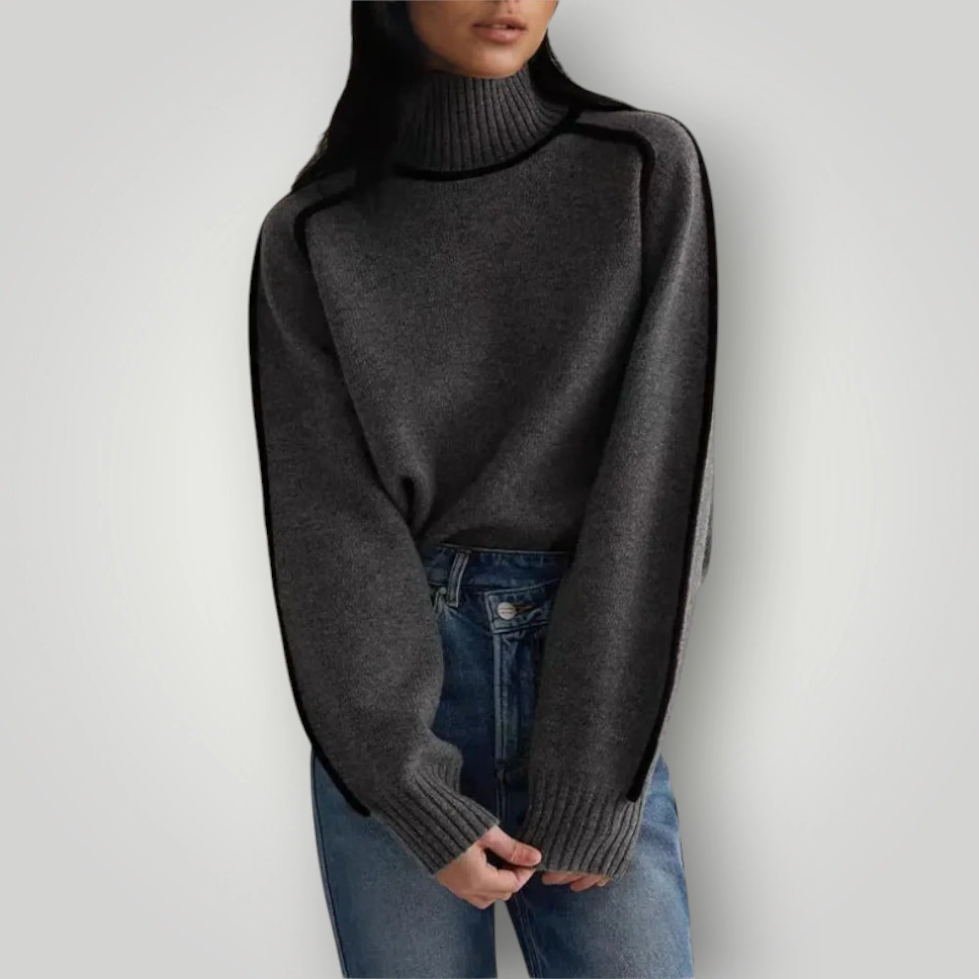 Damen Rollkragenpullover | Warmer, weicher Pullover für Winter - Image 4