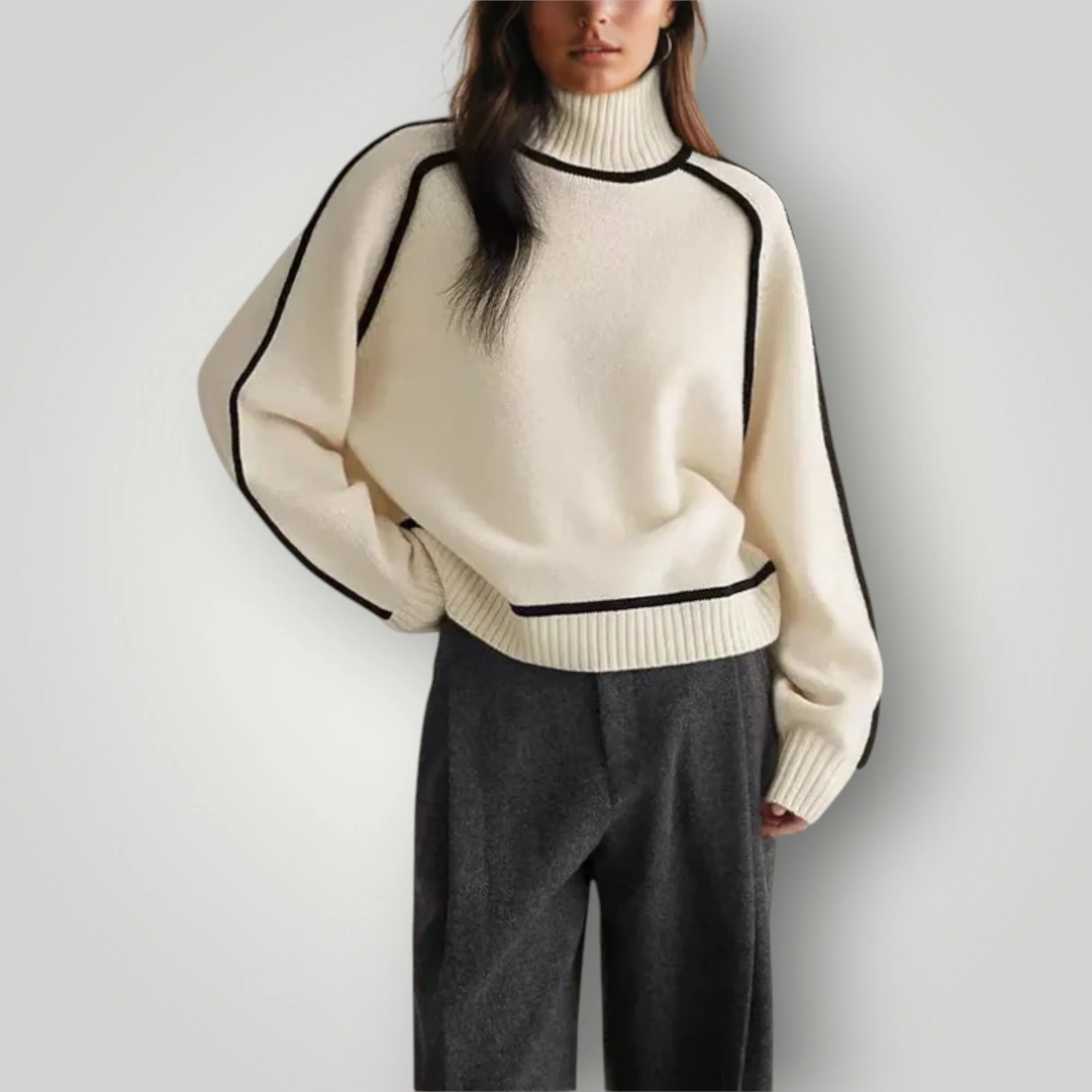 Damen Rollkragenpullover | Warmer, weicher Pullover für Winter - Image 5
