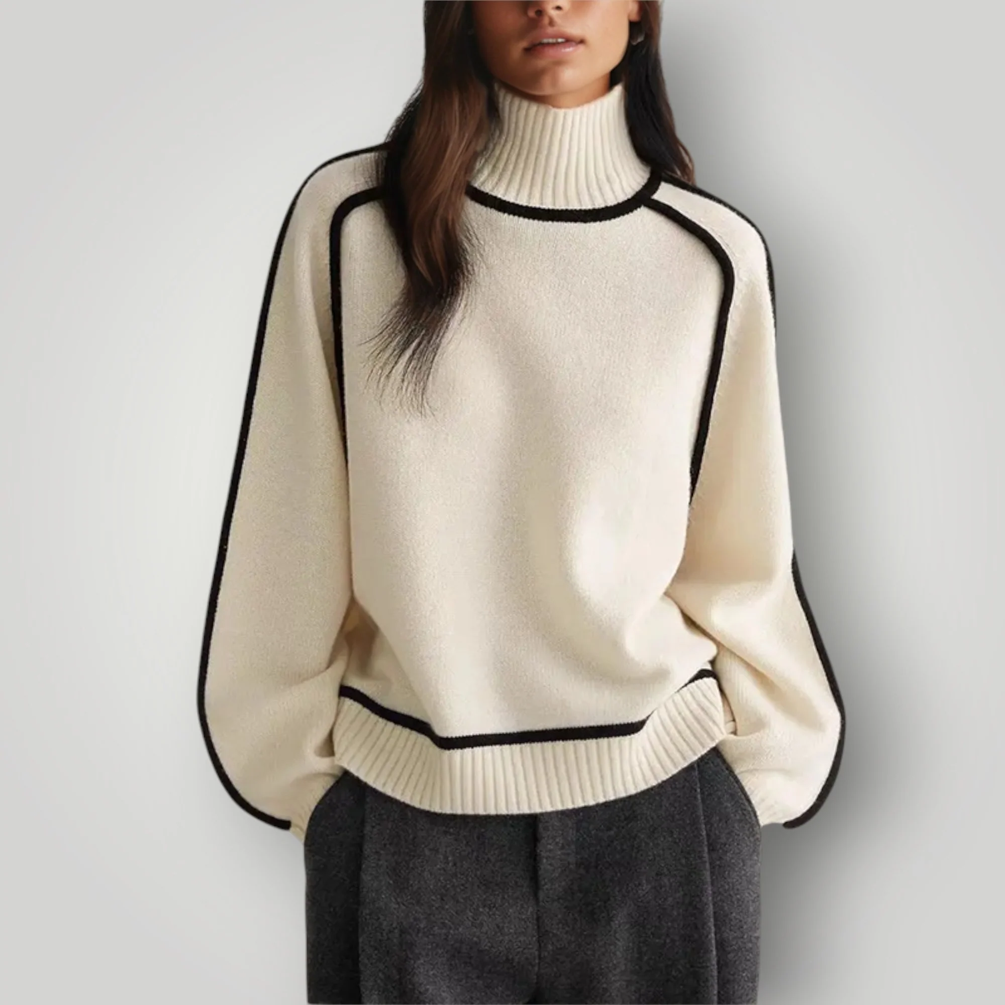Damen Rollkragenpullover | Warmer, weicher Pullover für Winter - Image 6