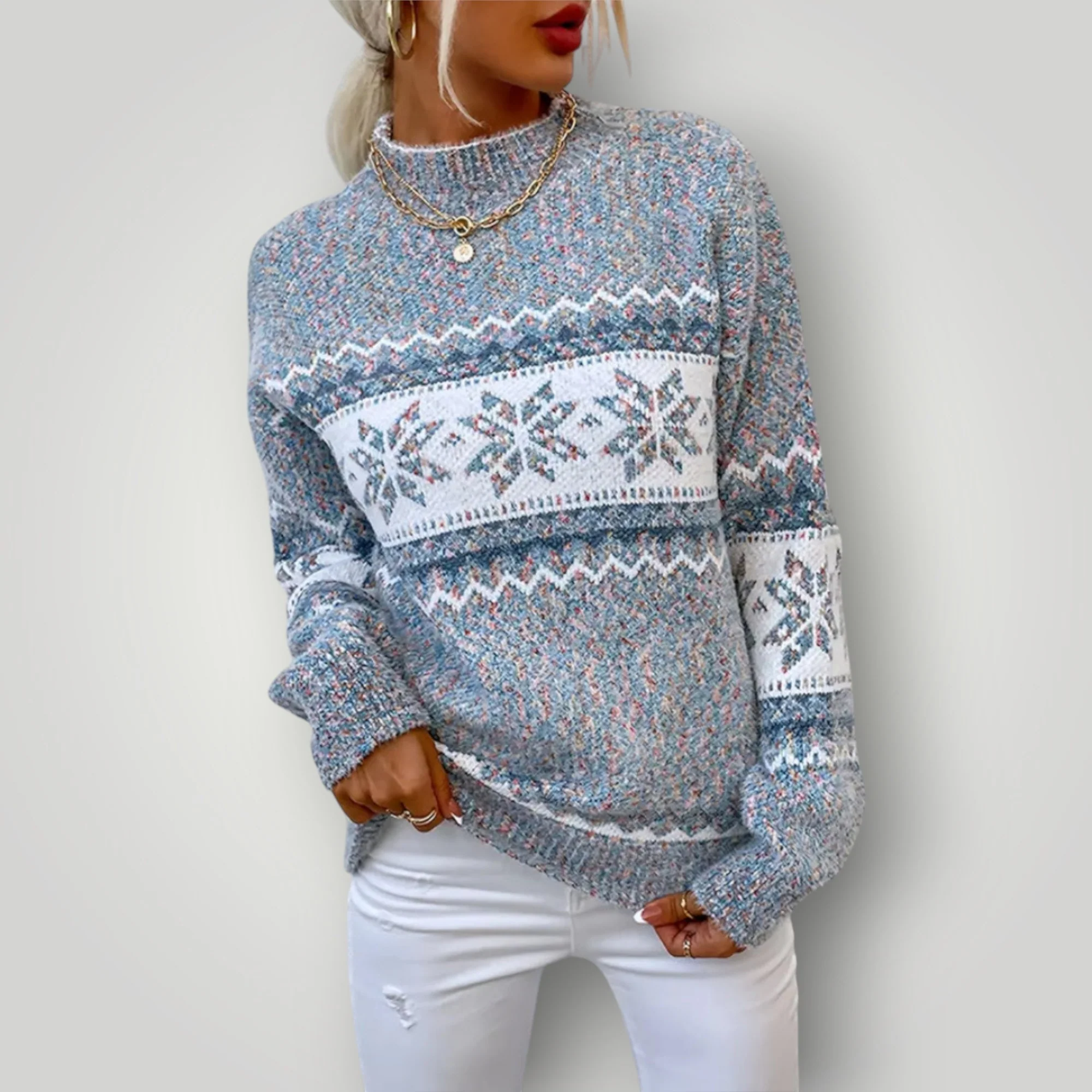 Damen Winterpullover | Warmer, bequemer Langarmpullover - Image 3