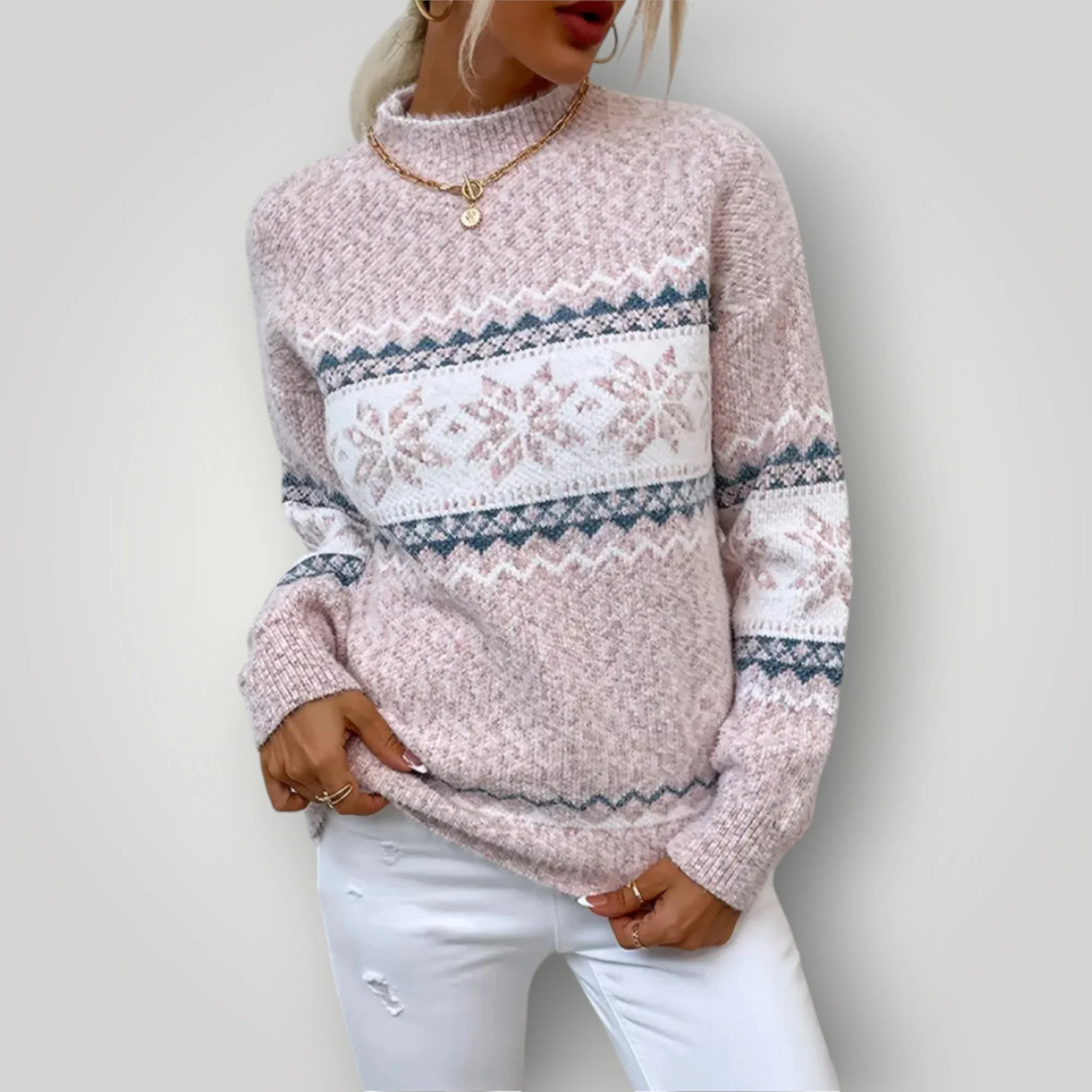 Damen Winterpullover | Warmer, bequemer Langarmpullover - Image 4