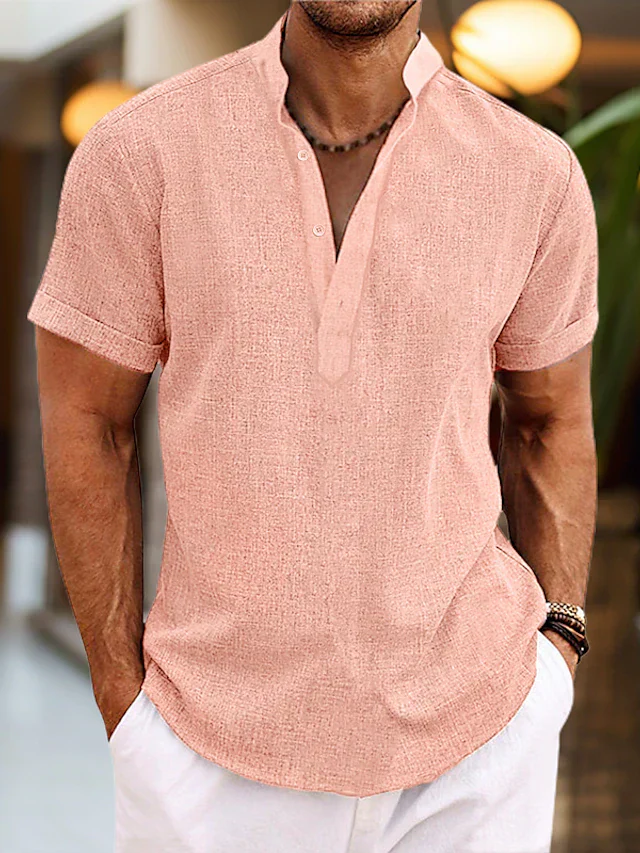 Poloshirt Herren | V-Ausschnitt mit Gerader Form - Image 2