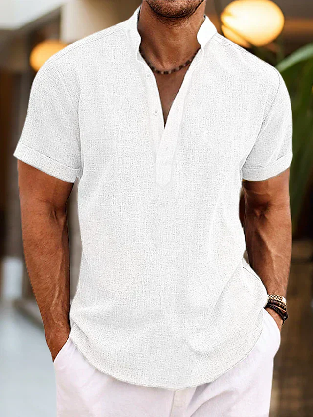 Poloshirt Herren | V-Ausschnitt mit Gerader Form - Image 3