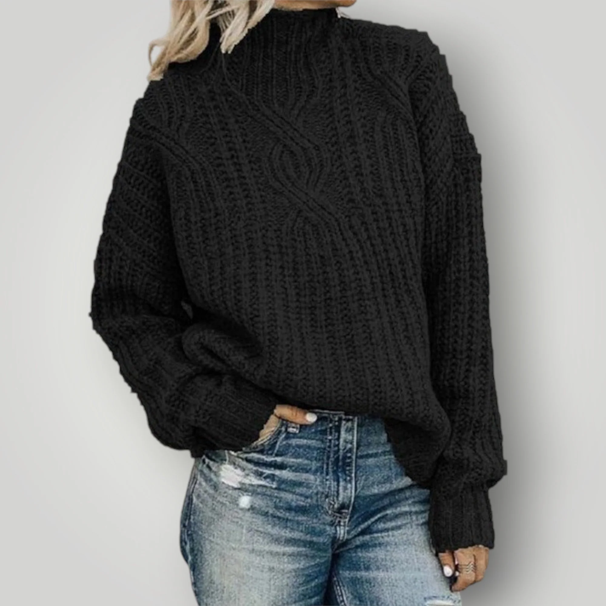 Damen Strickpullover | Warmer moderner Pullover für kalte Tage - Image 3