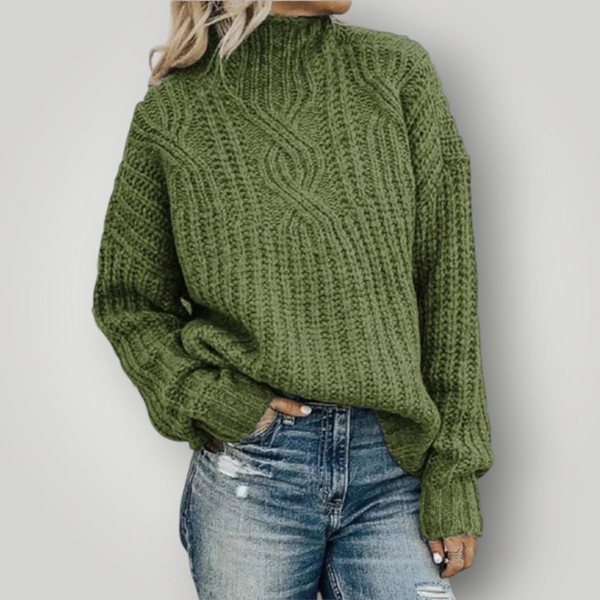 Damen Strickpullover | Warmer moderner Pullover für kalte Tage - Image 5