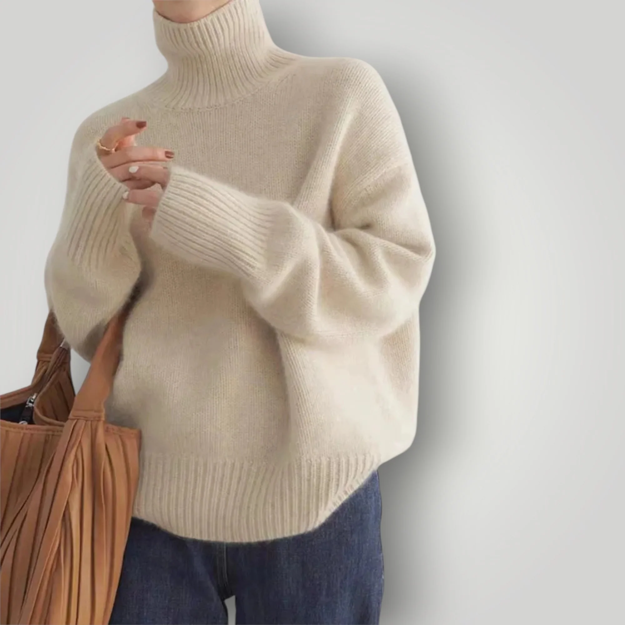 Damen Rollkragenpullover | Weicher, lässiger Pullover für Winter - Image 3