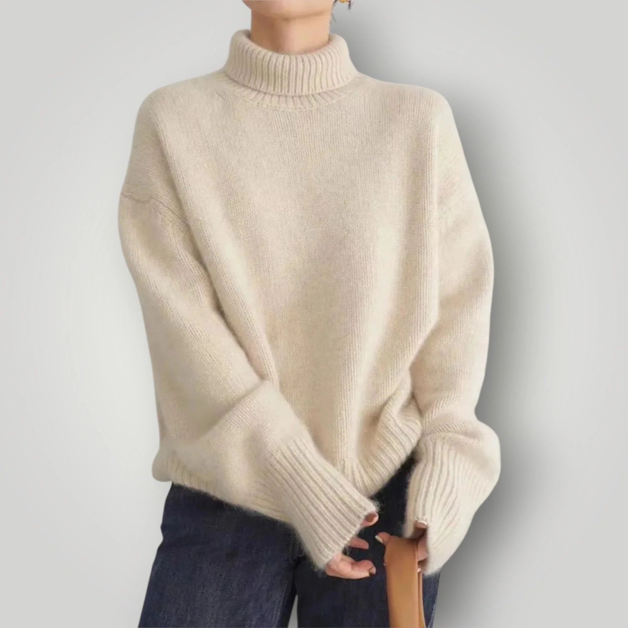 Damen Rollkragenpullover | Weicher, lässiger Pullover für Winter - Image 4