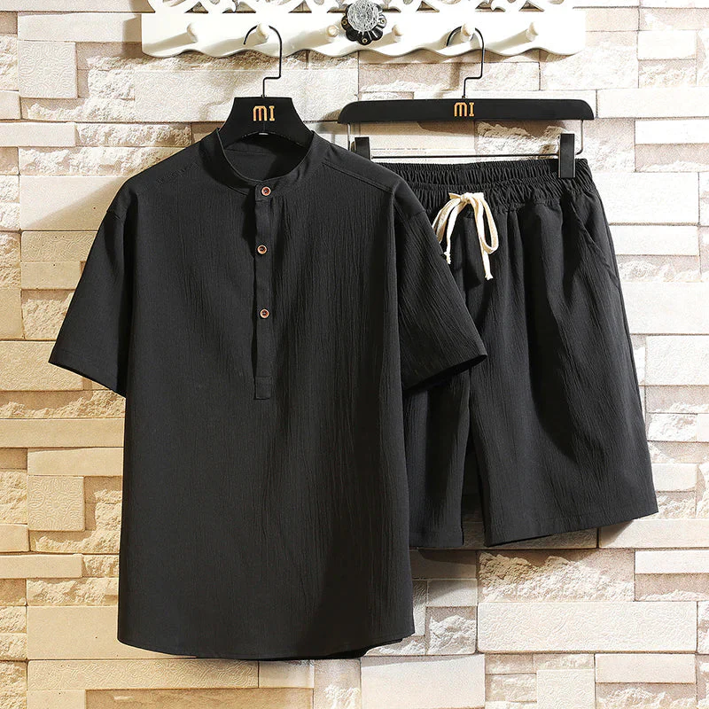 Sommer-Set Herren | Zwei-teilig mit Oberteil und Shorts - Image 2