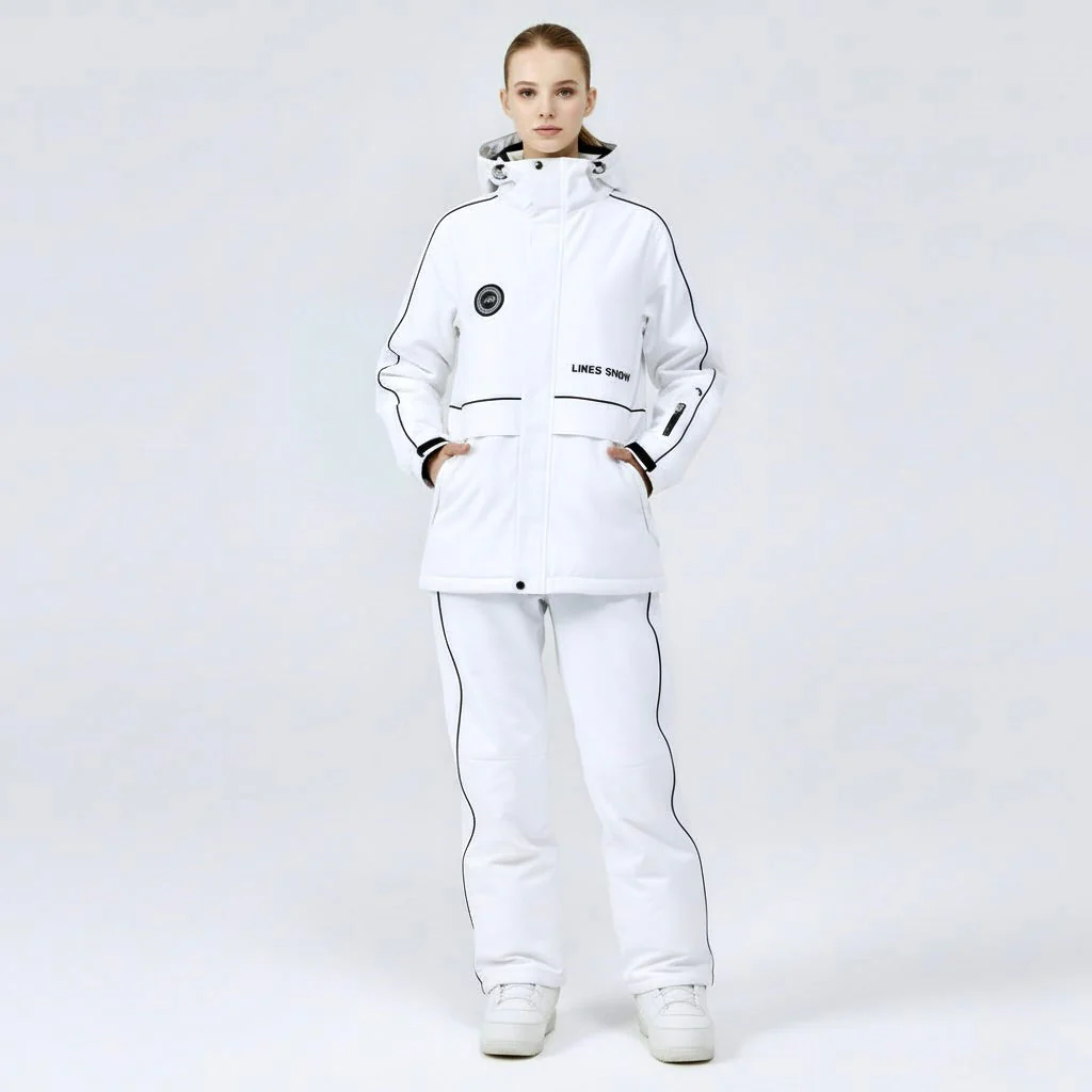 Unisex Skianzug Set | Weißer Zweiteiler für Winteraktivitäten - Image 4
