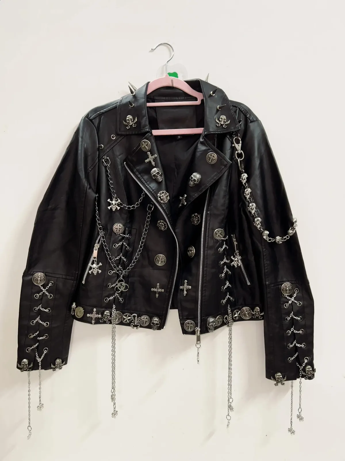 Unisexjacke | Biker-Ausführung mit Metallelementen - Image 5