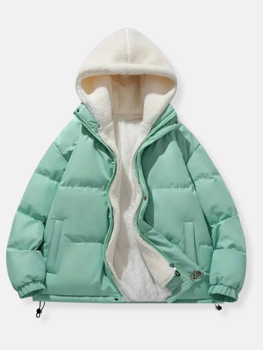 Warme Damen Winterjacke mit Reißverschluss | Mit Kapuze - Image 19